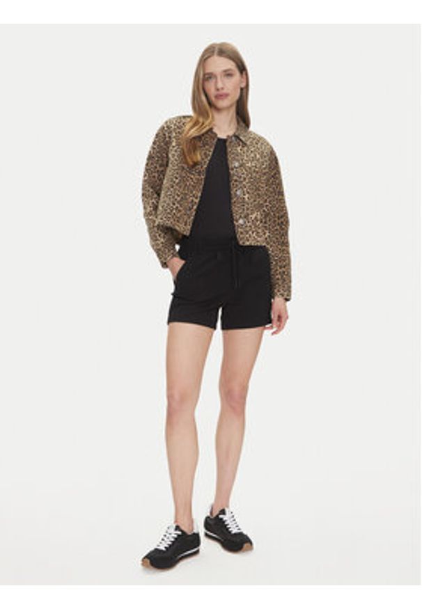 only - ONLY Kurtka jeansowa Naomi 15347129 Brązowy Regular Fit. Kolor: brązowy. Materiał: bawełna