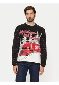 Only & Sons Sweter Xmas 22031176 Granatowy Regular Fit. Kolor: niebieski. Materiał: syntetyk