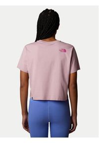 The North Face T-Shirt Easy NF0A8A6H Różowy Loose Fit. Kolor: różowy. Materiał: bawełna #5