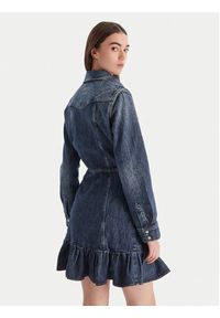 Tommy Jeans Sukienka jeansowa Western DW0DW21635 Niebieski Regular Fit. Kolor: niebieski. Materiał: bawełna