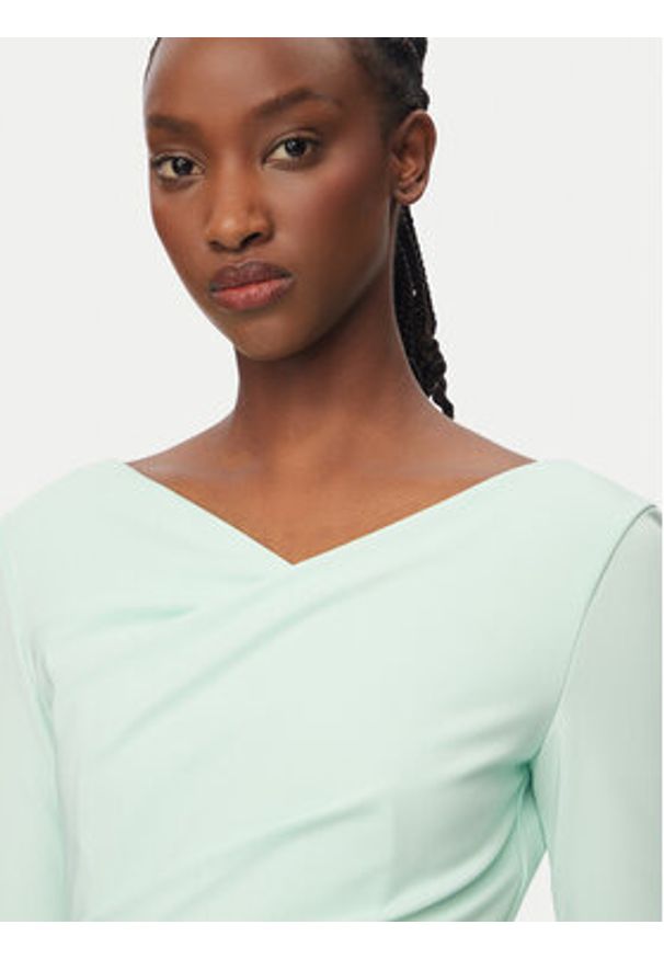 Rinascimento Sukienka koktajlowa CFC0127699003 Zielony Slim Fit. Kolor: zielony. Materiał: syntetyk. Styl: wizytowy