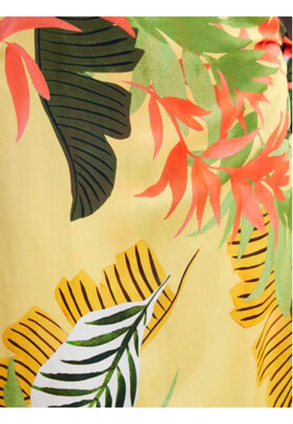 Desigual Sukienka letnia Tropical Leaves 24SWMW13 Kolorowy Regular Fit. Materiał: wiskoza. Wzór: kolorowy. Sezon: lato