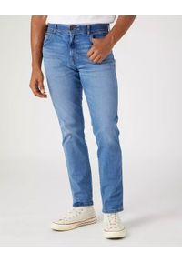 Wrangler - WRANGLER TEXAS SLIM MĘSKIE SPODNIE JEANSOWE JEANSY ON POINT W12SCSZ84 112330699