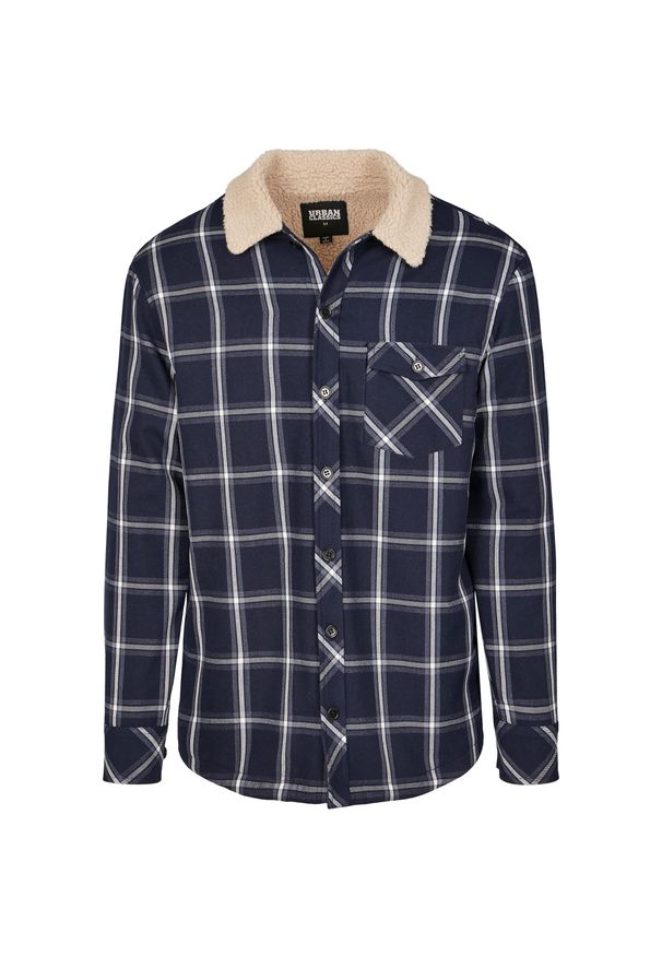 Urban Classics - Parka Urban Classic herpa lined. Kolor: niebieski, wielokolorowy, biały. Sezon: zima