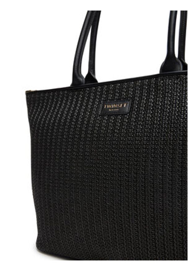 TwinSet - TWINSET Torebka 251TB7382 Czarny. Kolor: czarny. Materiał: skórzane