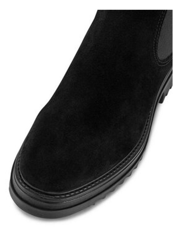 MEXX Sztyblety MX/004C-WB Czarny. Kolor: czarny. Materiał: skóra, zamsz