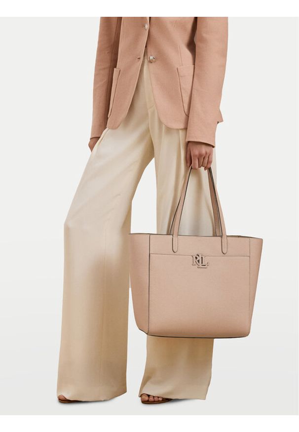 Lauren Ralph Lauren - LAUREN RALPH LAUREN Torebka Cameryn 431960183005 Różowy. Kolor: różowy. Materiał: skórzane