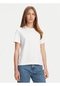 Calvin Klein T-Shirt LV044C905G Biały Regular Fit. Kolor: biały. Materiał: bawełna #1