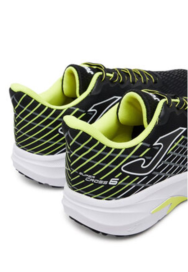 Joma Buty do biegania Super Cross Jr 2501 JCROSS2501 Czarny. Kolor: czarny. Materiał: materiał