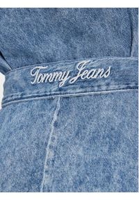 Tommy Jeans Sukienka jeansowa Chambray DW0DW19813 Niebieski Regular Fit. Kolor: niebieski. Materiał: bawełna