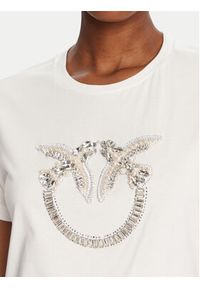 Pinko - PINKO T-Shirt Quentin 100535 A2RN Biały Regular Fit. Kolor: biały. Materiał: bawełna #4