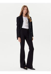 Liu Jo Spodnie materiałowe MF5143 J9189 Czarny Regular Fit. Kolor: czarny. Materiał: wiskoza, syntetyk #3