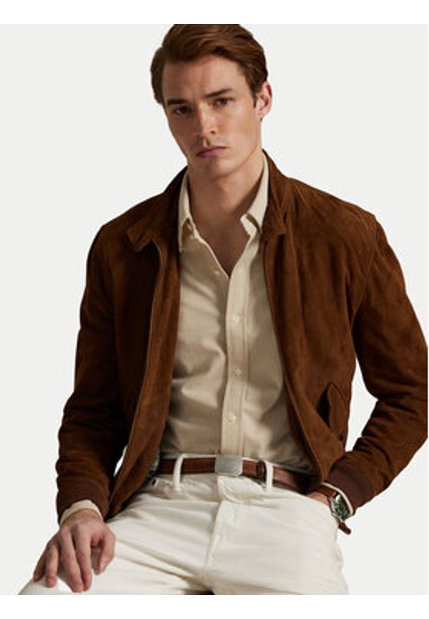 Polo Ralph Lauren Koszula 710979488004 Beżowy Regular Fit. Typ kołnierza: polo. Kolor: beżowy. Materiał: bawełna