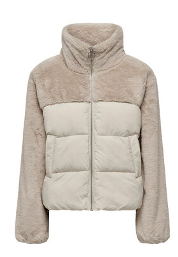 only - ONLY Kurtka zimowa 15292945 Beżowy Regular Fit. Kolor: beżowy. Materiał: syntetyk. Sezon: zima