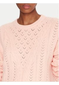 Guess Sweter W5YR56 Z2ZK2 Pomarańczowy Regular Fit. Kolor: pomarańczowy. Materiał: syntetyk