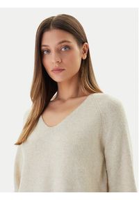 Vero Moda Sweter Aquarius 10331898 Beżowy Regular Fit. Kolor: beżowy. Materiał: syntetyk #4