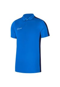 Nike - Męska Koszulka Polo Academy DriFIT. Typ kołnierza: polo. Kolor: niebieski