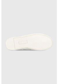 Lauren Ralph Lauren sneakersy skórzane Janson II kolor brązowy 802775372001. Nosek buta: okrągły. Kolor: brązowy. Materiał: skóra #2