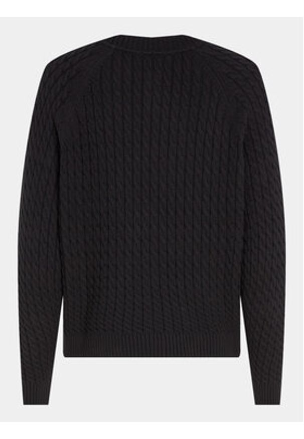 TOMMY HILFIGER - Tommy Hilfiger Kardigan Co Mini WW0WW40265 Czarny Regular Fit. Kolor: czarny. Materiał: bawełna