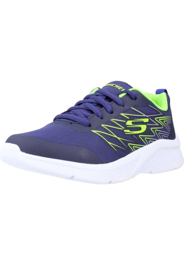skechers - Obuwie Sportowe Dziecięce Skechers Microspec Quick Sprint Dziecięcy. Kolor: niebieski. Sport: bieganie