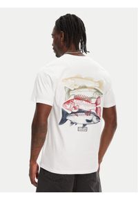 Hunter T-Shirt Raasay Graphic HARM0034251 Biały Regular Fit. Kolor: biały. Materiał: bawełna #1