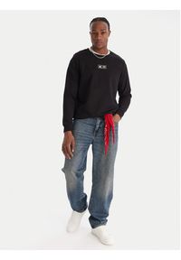 Kappa Bluza Authentic Nymphe 321Y1MW Czarny Comfort Fit. Kolor: czarny. Materiał: bawełna #4