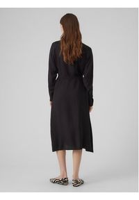 Vero Moda Sukienka koszulowa 10295296 Czarny Regular Fit. Kolor: czarny. Materiał: wiskoza. Typ sukienki: koszulowe #4
