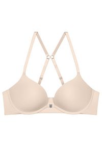 Triumph Biustonosz push-up Pure Micro 10226410 Beżowy. Kolor: beżowy. Materiał: syntetyk. Rodzaj stanika: push-up #2