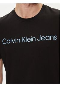 Calvin Klein Jeans T-Shirt J30J322344 Czarny Slim Fit. Kolor: czarny. Materiał: bawełna #4