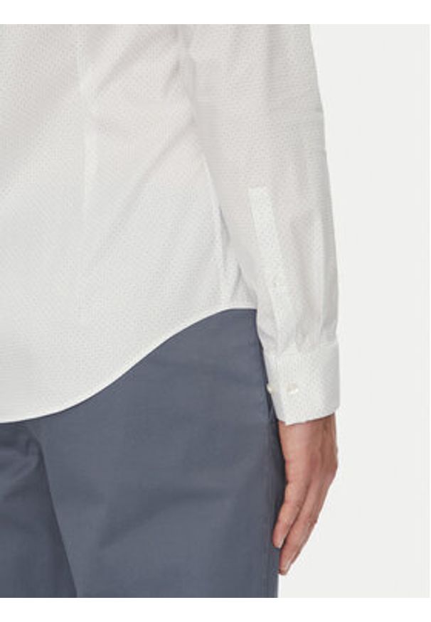 Calvin Klein Koszula LV019EU005 Niebieski Slim Fit. Kolor: niebieski. Materiał: bawełna