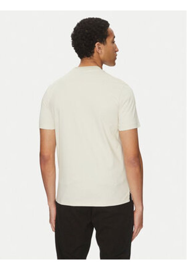 BOSS T-Shirt H-Tessler 199 50531793 Écru Slim Fit. Kolor: kremowy. Materiał: bawełna