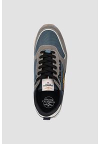 Aeronautica Militare - AERONAUTICA MILITARE Szaro-niebieskie sneakersy męskie, Rozmiar 44. Okazja: na co dzień. Kolor: szary #5