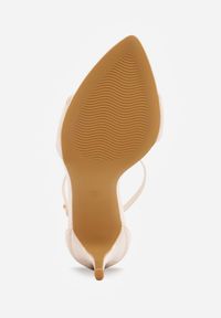 Renee - Beżowe Lekkie Sandały VICES na Szpilce Zapinane na Sprzączkę Hekis. Okazja: na co dzień, na imprezę. Zapięcie: sprzączka. Kolor: beżowy. Materiał: jeans. Obcas: na szpilce. Styl: casual, elegancki, klasyczny #3