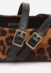 Renee - Panterkowe Balerinki Vices Mary Jane z Wkładką ze Skóry Naturalnej Rilomia. Okazja: na co dzień. Zapięcie: pasek. Materiał: skóra. Styl: casual, elegancki #7