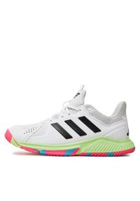 Adidas - adidas Buty halowe Court Flight IE0840 Biały. Kolor: biały. Materiał: materiał #6