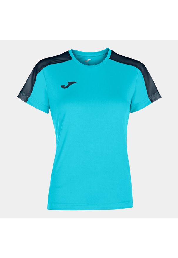 Koszulka do piłki nożnej damska Joma Academy III z krótkim rękawem. Kolor: niebieski, wielokolorowy, zielony. Długość rękawa: krótki rękaw. Długość: krótkie. Sport: piłka nożna