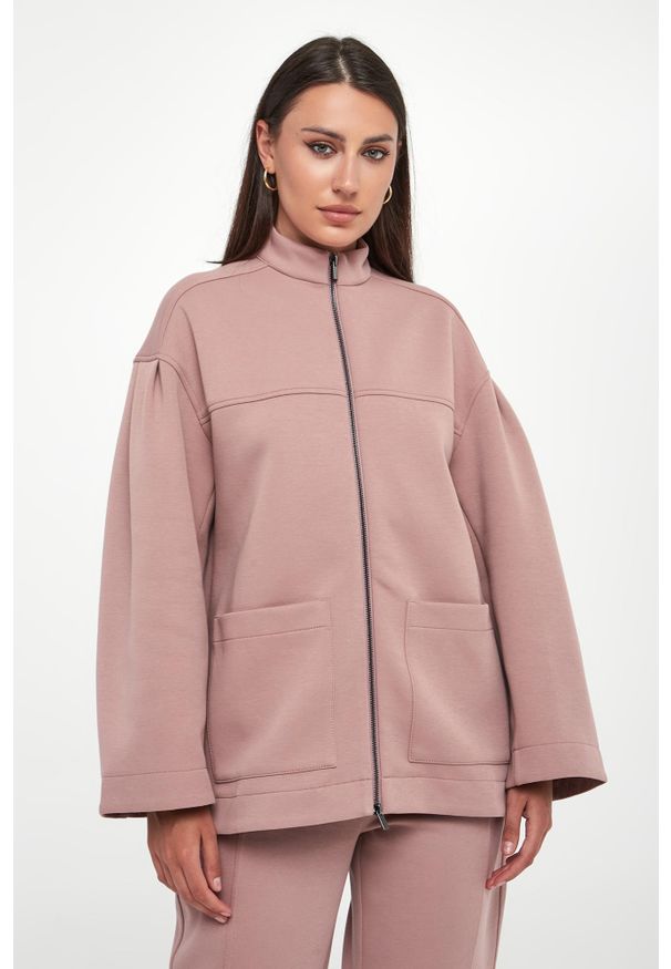 Bluza damska ze stójką Cadice MM. Typ kołnierza: kołnierzyk stójkowy