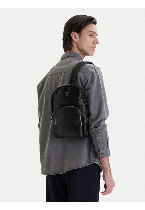 Guess Plecak HMMIPW P6202 Czarny. Kolor: czarny. Materiał: skóra