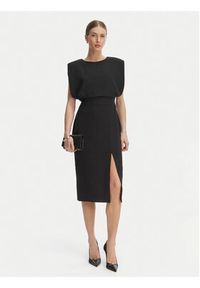 Rinascimento Sukienka koktajlowa CFC0127570003 Czarny Slim Fit. Kolor: czarny. Materiał: syntetyk. Styl: wizytowy #5