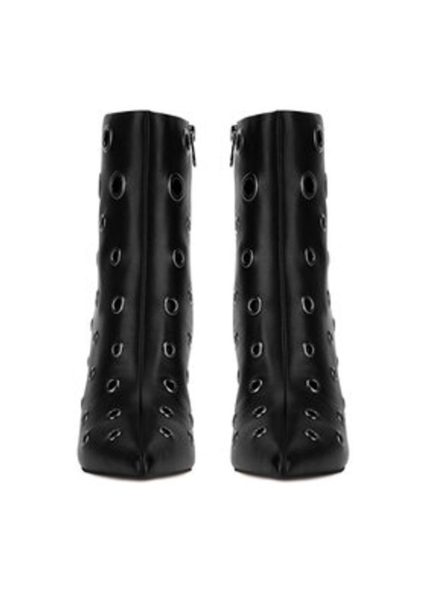 Eva Minge Botki ANWAR-SL9596-203 Czarny. Kolor: czarny. Materiał: skóra