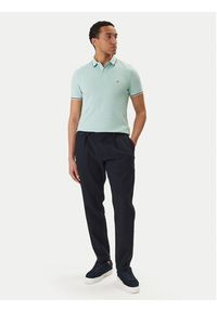 TOMMY HILFIGER - Tommy Hilfiger Polo Seasonal MW0MW39993 Zielony Slim Fit. Typ kołnierza: polo. Kolor: zielony. Materiał: bawełna #4