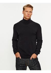 United Colors of Benetton - United Colors Of Benetton Golf 1002U2180 Czarny Regular Fit. Typ kołnierza: golf. Kolor: czarny. Materiał: wełna #1