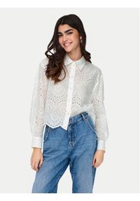 only - ONLY Koszula Valais 15269568 Biały Loose Fit. Kolor: biały. Materiał: bawełna #1