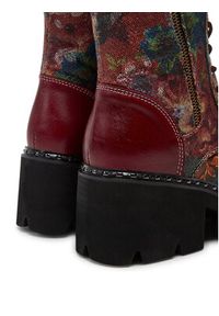 Laura Vita Trzewiki Kleo 05 Bordowy. Kolor: czerwony. Materiał: skóra #4
