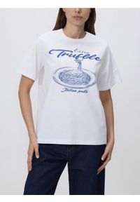 Reserved - T-shirt z nadrukiem - biały. Kolor: biały. Materiał: bawełna. Wzór: nadruk