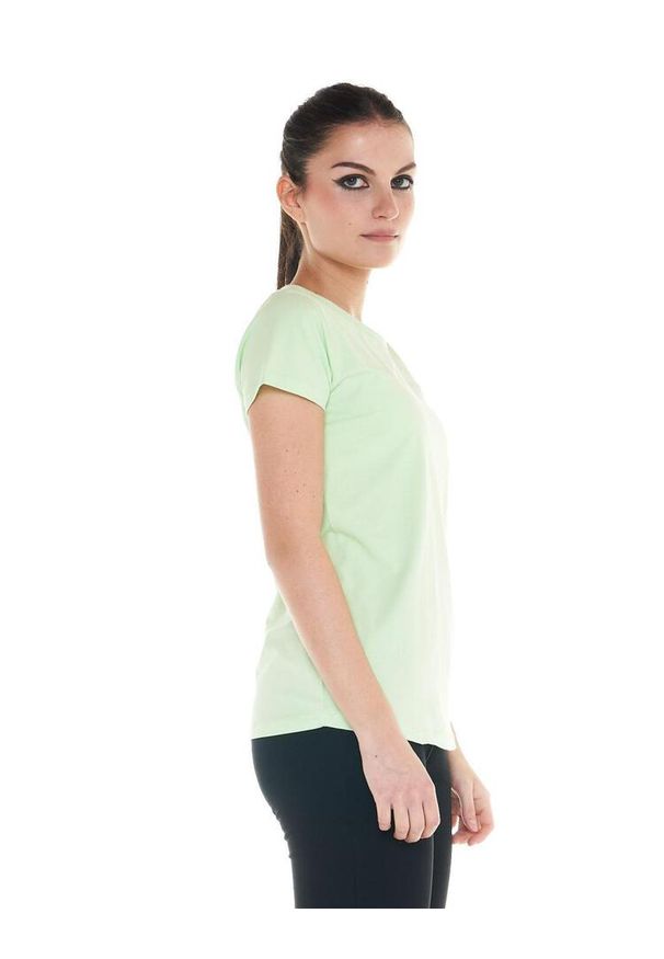LEONE 1947 APPAREL - Podstawowy t-shirt damski. Kolor: zielony. Materiał: tkanina. Sport: fitness