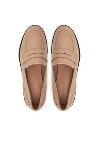 ecco - ECCO Loafersy Dress Classic 15 20980301084 Beżowy. Kolor: beżowy. Materiał: skóra #5