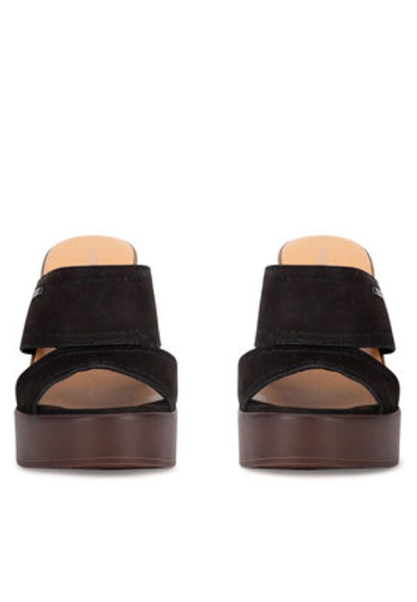 Lasocki Klapki BOLONIA EST-2026-02 Czarny. Kolor: czarny. Materiał: skóra