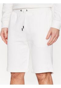 Guess Szorty sportowe Aldwin Z2YD04 KAIJ1 Biały Slim Fit. Kolor: biały. Materiał: bawełna. Styl: sportowy