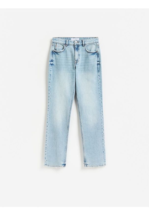 Reserved - Jeansy straight slim - niebieski. Kolor: niebieski